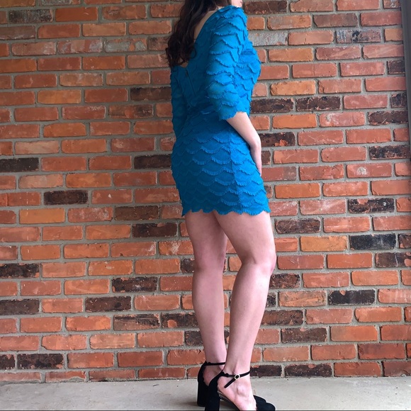 GUESS Fringe Cocktail Dress in Blue 🦋 - Picture 4 of 9